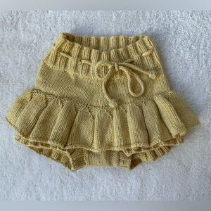 Misha & Puff Skating Skirt in light yellow color